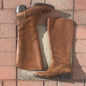 Børn Brown Leather Knee-High Boots